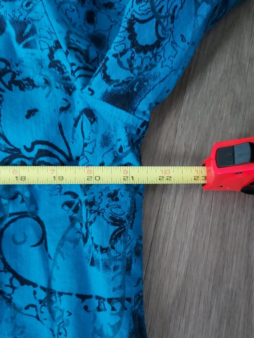 Erika Blue Patterned Button-Up Jacket - Picture 12 of 13